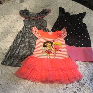 (3) Girls size 3 dresses spring or summer